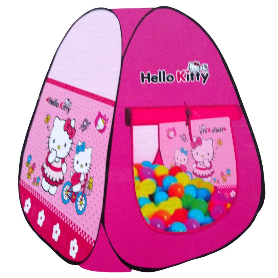 Hello Kitty Tent House with 50 Soft Plastic Balls - The Arabian Mart
